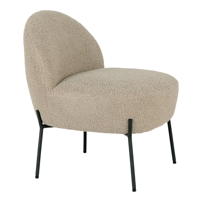 Merida Beige Fabric Lounge Chair-3