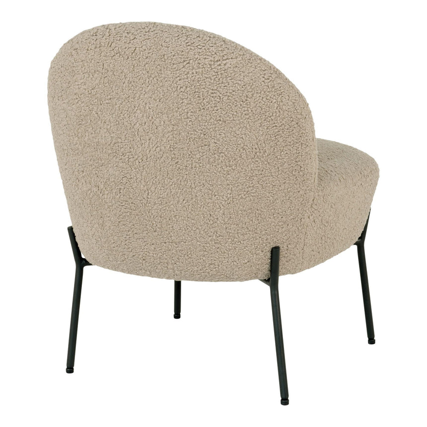 Merida Beige Fabric Lounge Chair-4