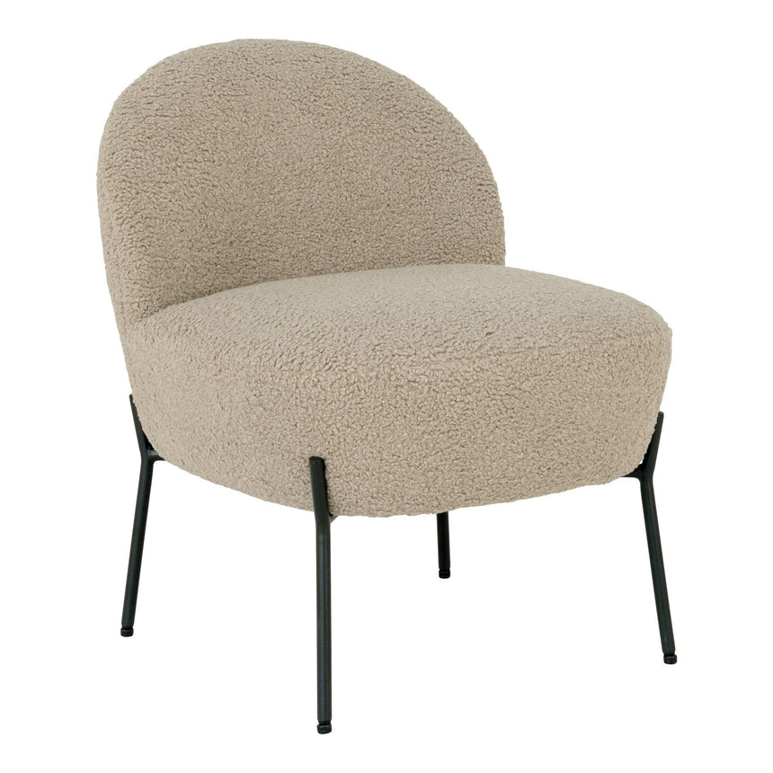 Merida Beige Fabric Lounge Chair-5