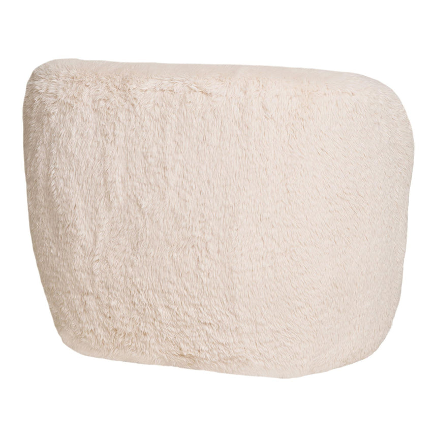 Setubal Off White Fabric Lounge Chair-4