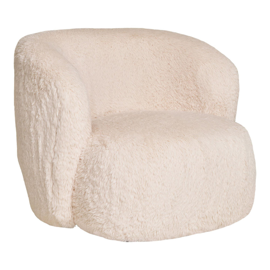 Setubal Off White Fabric Lounge Chair-6