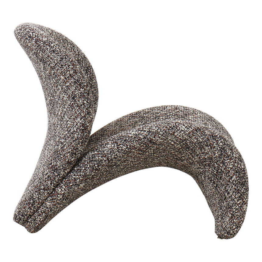 Sofia Dark Brown Fabric Lounge Chair-3