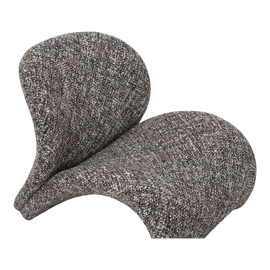 Sofia Dark Brown Fabric Lounge Chair-6