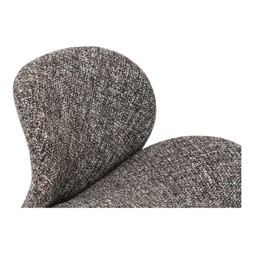 Sofia Dark Brown Fabric Lounge Chair-7