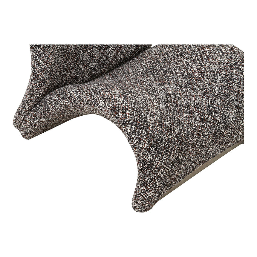 Sofia Dark Brown Fabric Lounge Chair-8