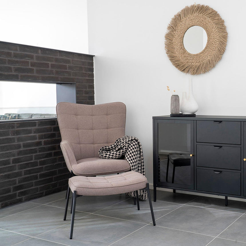 Glasgow Stone Fabric Armchair-7