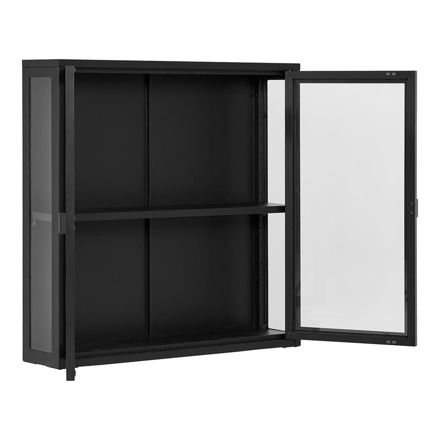 Nondalton Black Hanging Display Cabinet-2