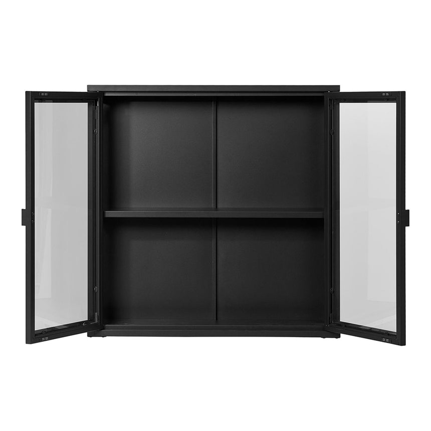 Nondalton Black Hanging Display Cabinet-3