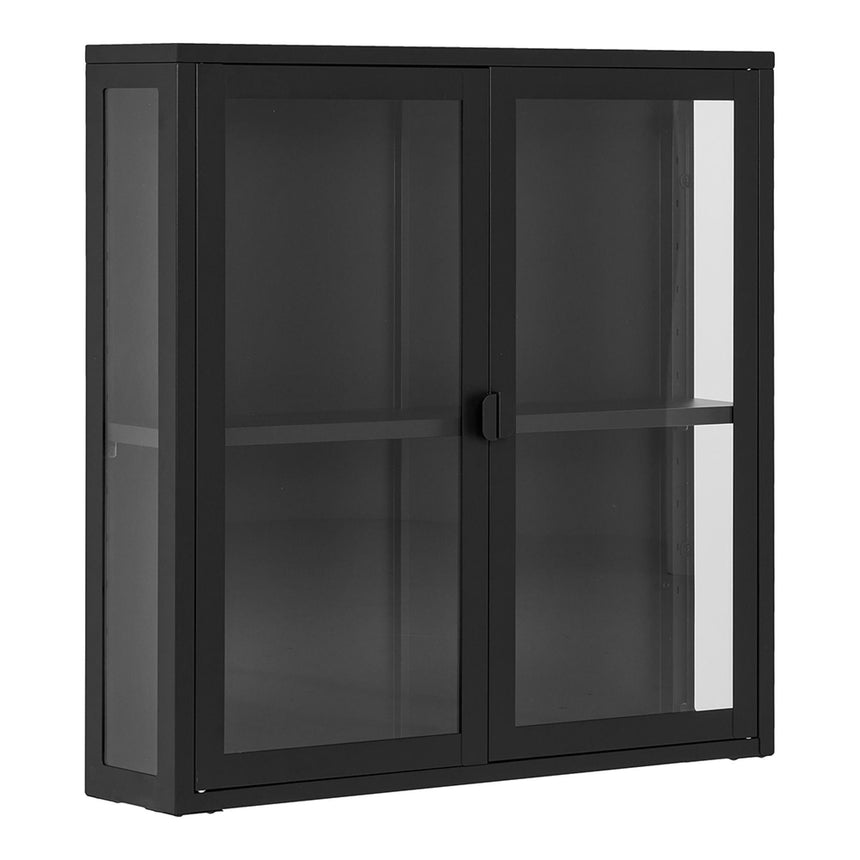 Nondalton Black Hanging Display Cabinet-4