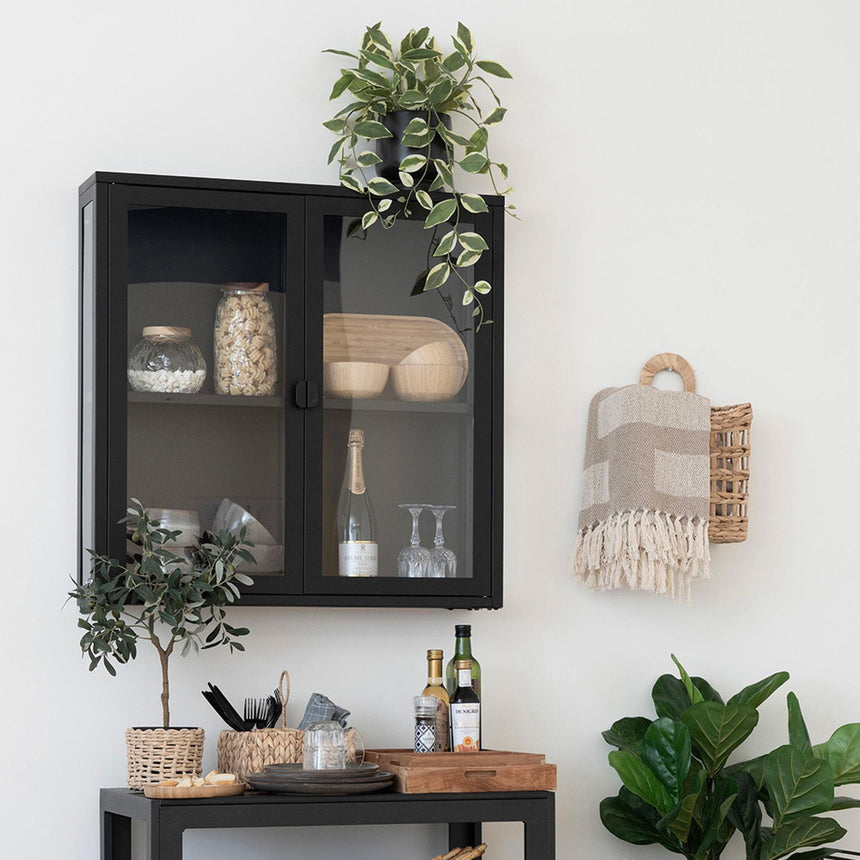 Nondalton Black Hanging Display Cabinet-6