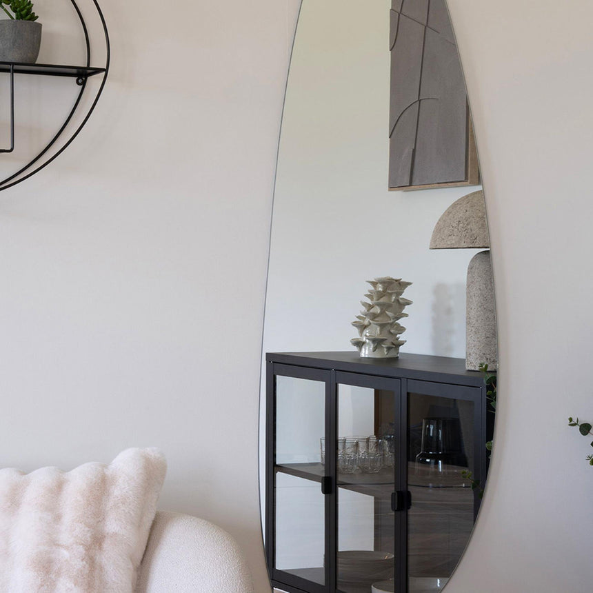 Nondalton Black Metal 3 Door Sideboard-6