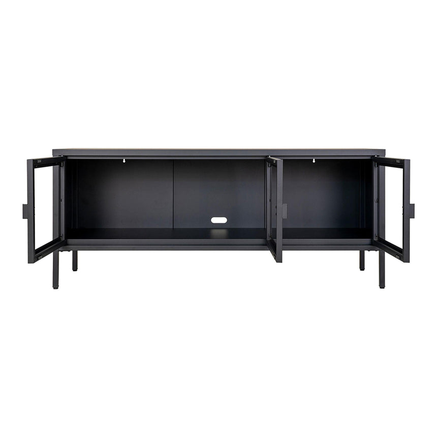 Nondalton Black Metal TV Bench-2