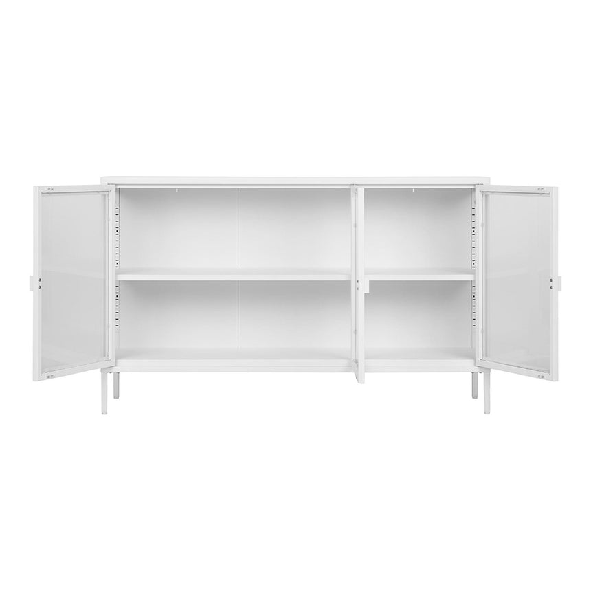 Nondalton White 140cm Sideboard - 3 Door-3