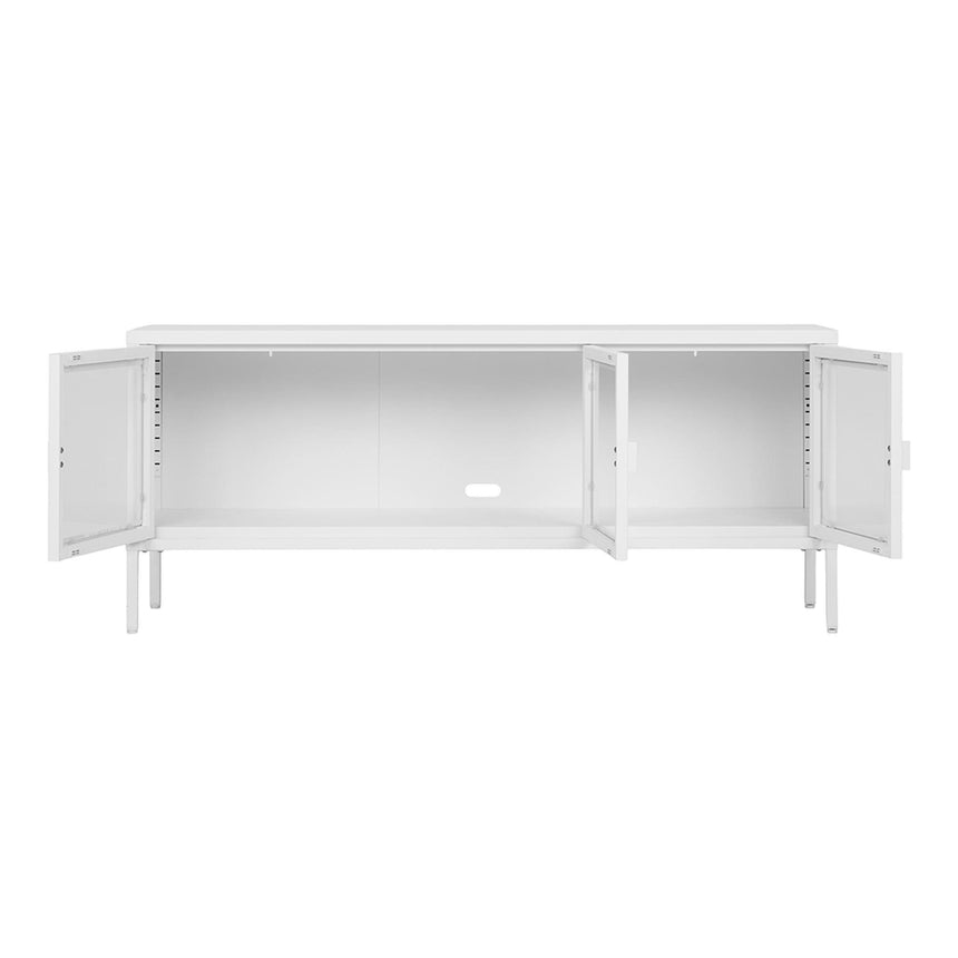 Nondalton White 3 Door TV Unit-3