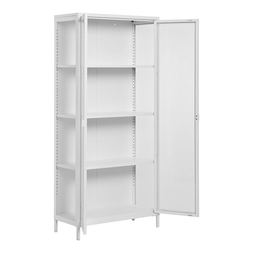 Nondalton White Tall Display Cabinet-2