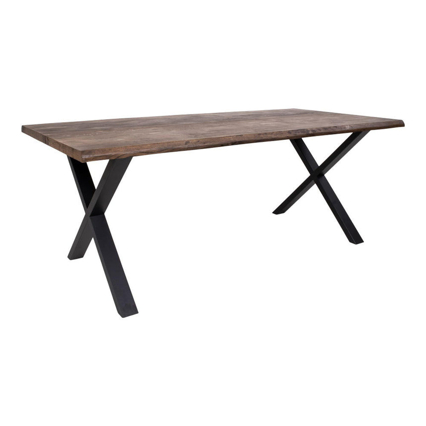 Toulon 200cm Smoked Oiled Oak Dining Table-5