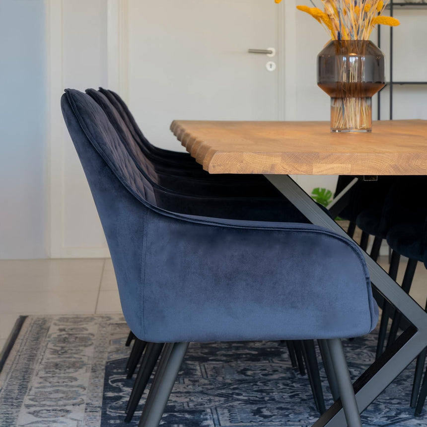 Toulon 300cm Natural Oak Dining Table-3