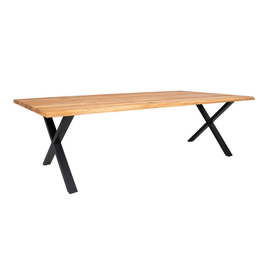 Toulon 300cm Natural Oak Dining Table-5