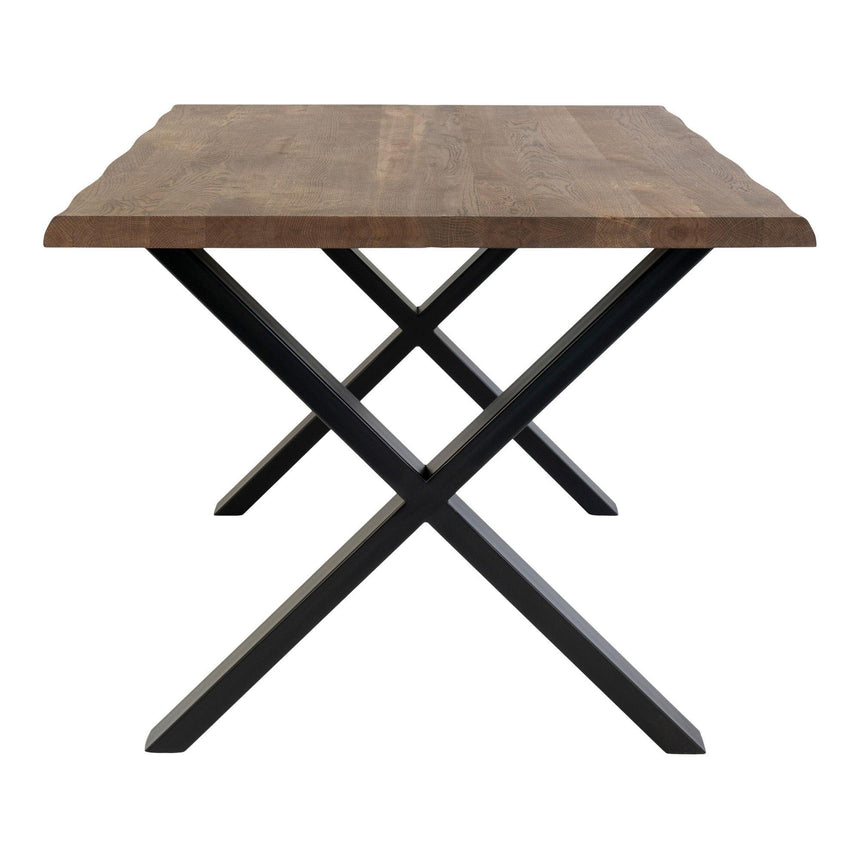 Toulon 300cm Smoked Oiled Oak Dining Table-4