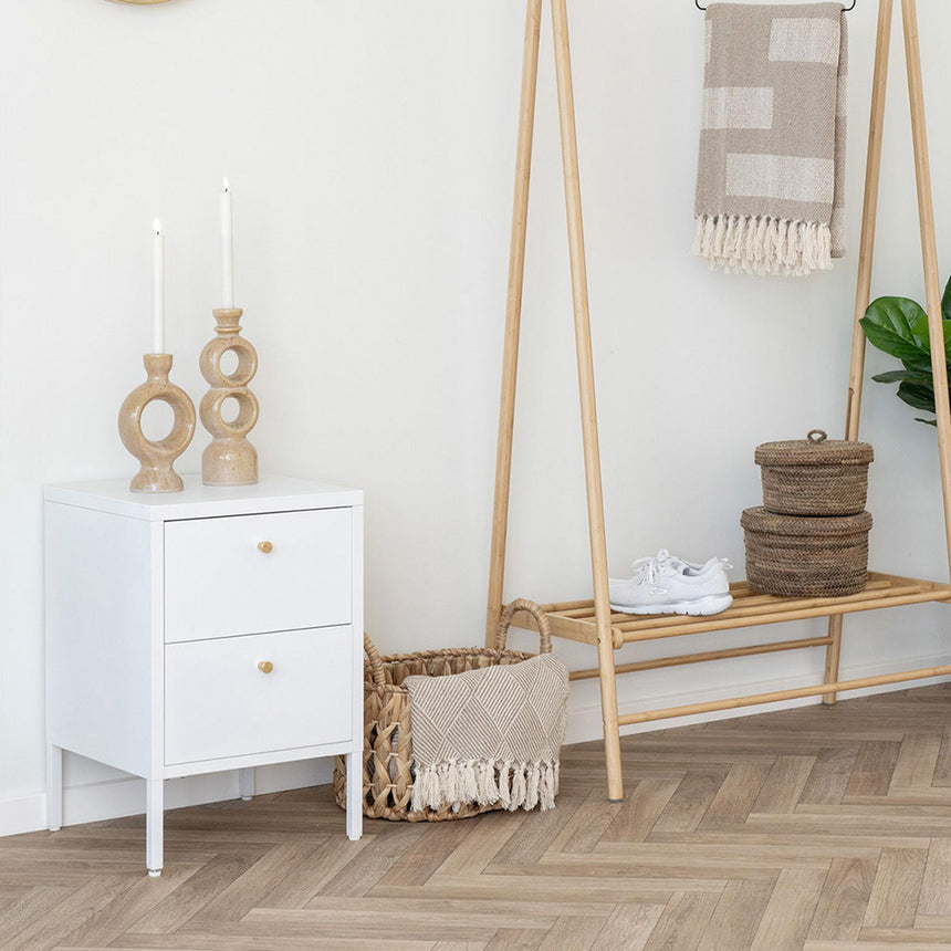 Adana Taupe Fabric Throw-2