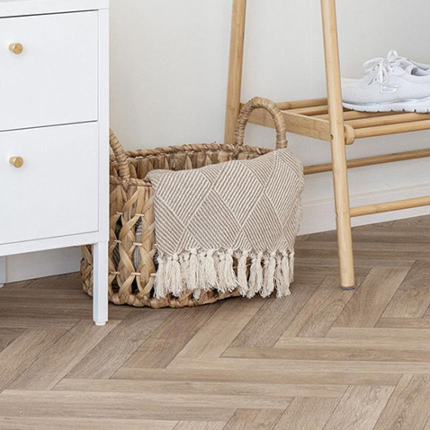 Adana Taupe Fabric Throw