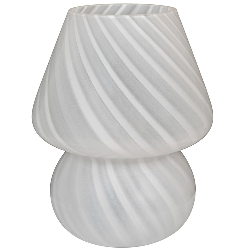 Alton White Glass LED Lamp-2