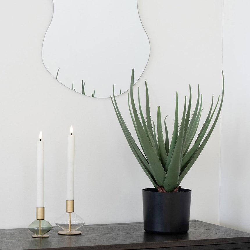 Glass and Metal Candle Holder - Set of 2-3