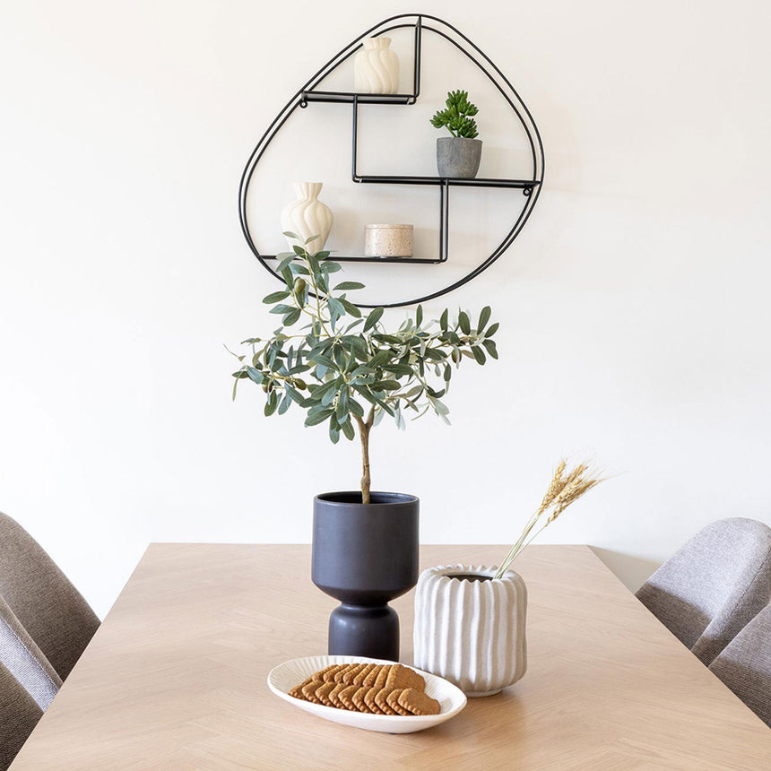 Grey Ceramic Flowerpot-3