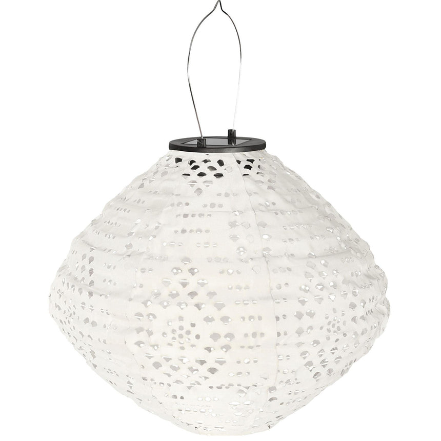 Harwood White Metal LED Lantern-2