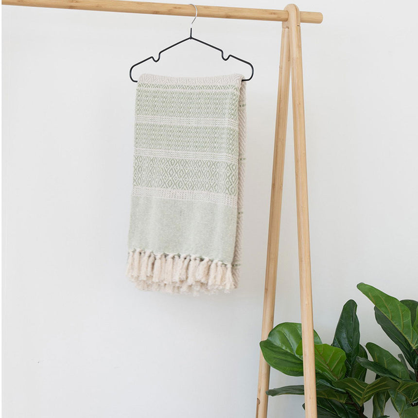 Manisa Green Fabric Throw-2
