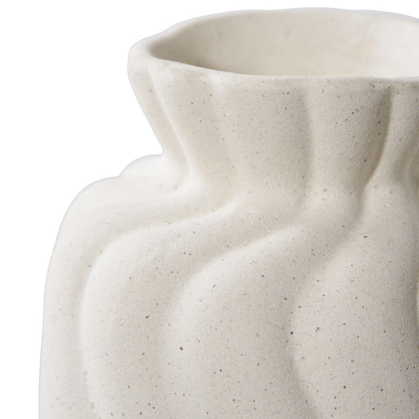 White Ceramic Vase - Set of 2-4