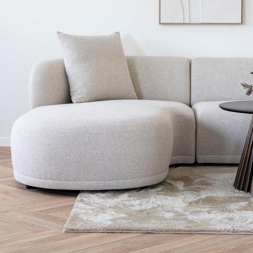 Kingston Natural Fabric Lounge Sofa - LHF-2