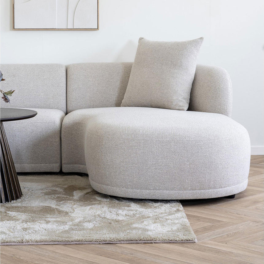 Kingston Natural Fabric Lounge Sofa - RHF-2