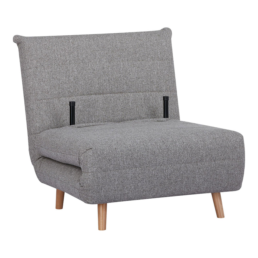 Marlow Grey Fabric Click Clack Sofa Bed with Natural Legs-4