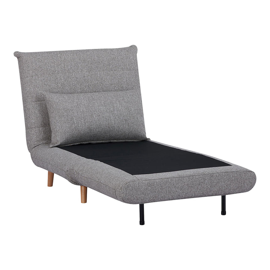 Marlow Grey Fabric Click Clack Sofa Bed with Natural Legs-5