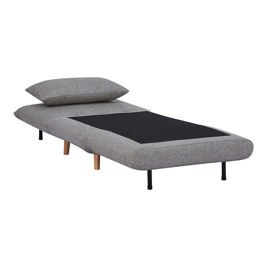 Marlow Grey Fabric Click Clack Sofa Bed with Natural Legs-7