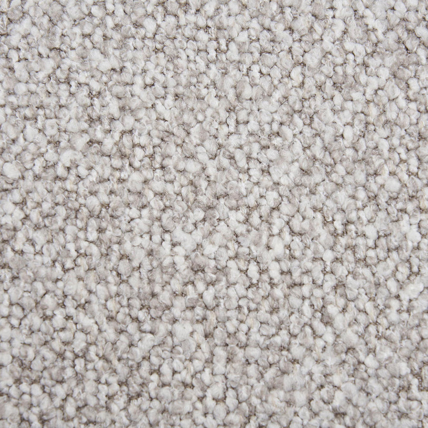 Salvador Light Grey Boucle Fabric Left Hand Facing Lounge Sofa with Black Legs-5