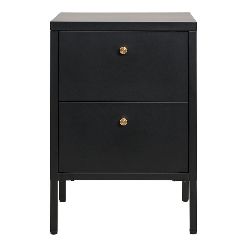 Dalby Black Metal 2 Drawer Chest-4