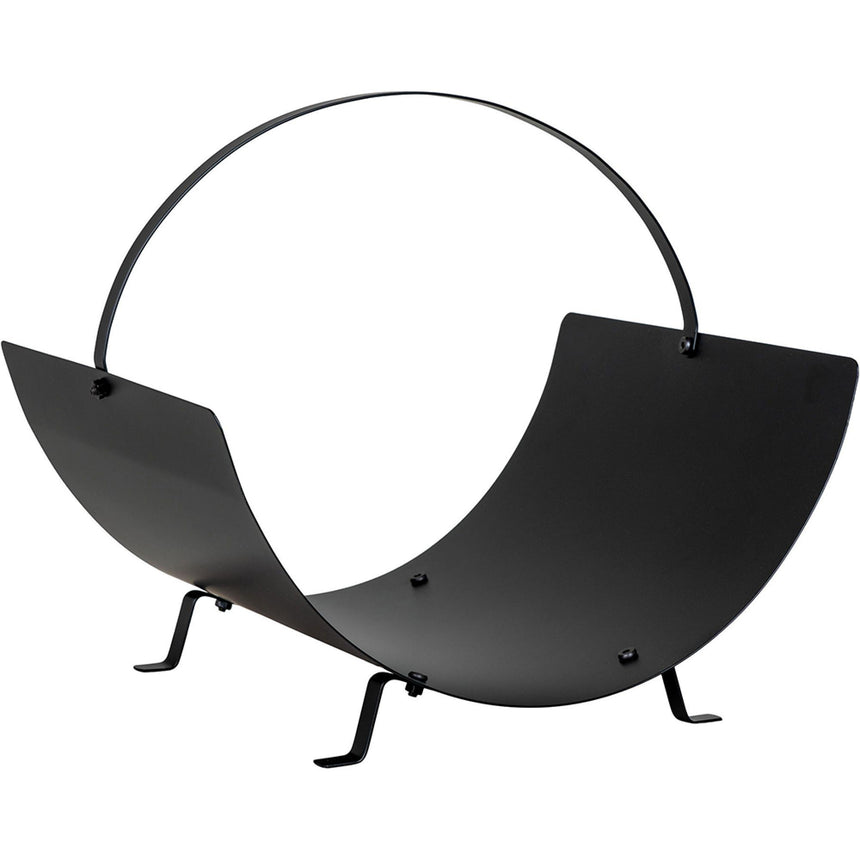 Black Metal Tires Log Holder-2