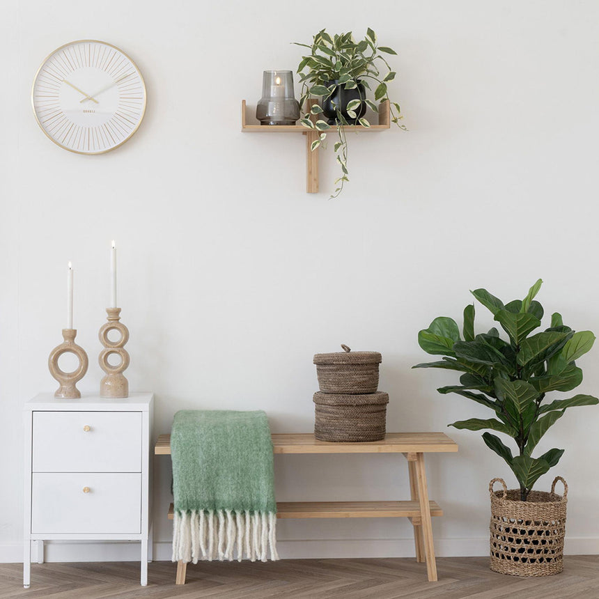 Carmel Green Plaid Throw-3