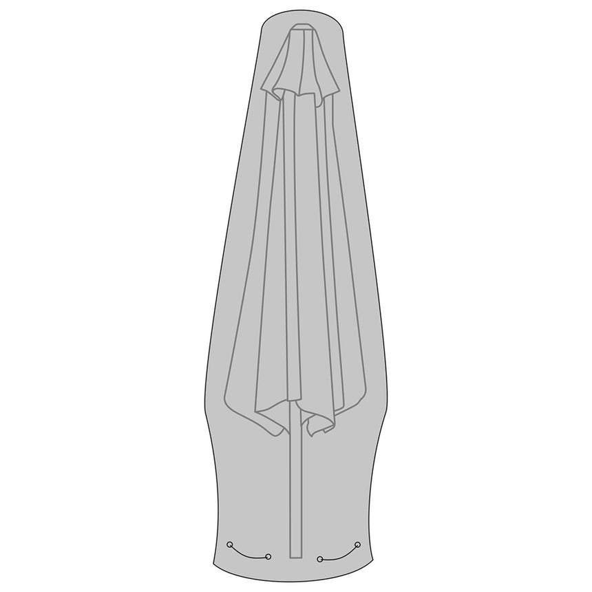 Luxury Black Fabric Parasol Cover-2