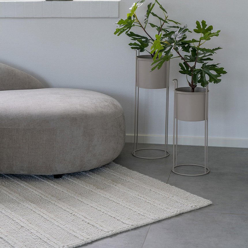 Rabo Sand Metal Flowerpot - Set of 2-3