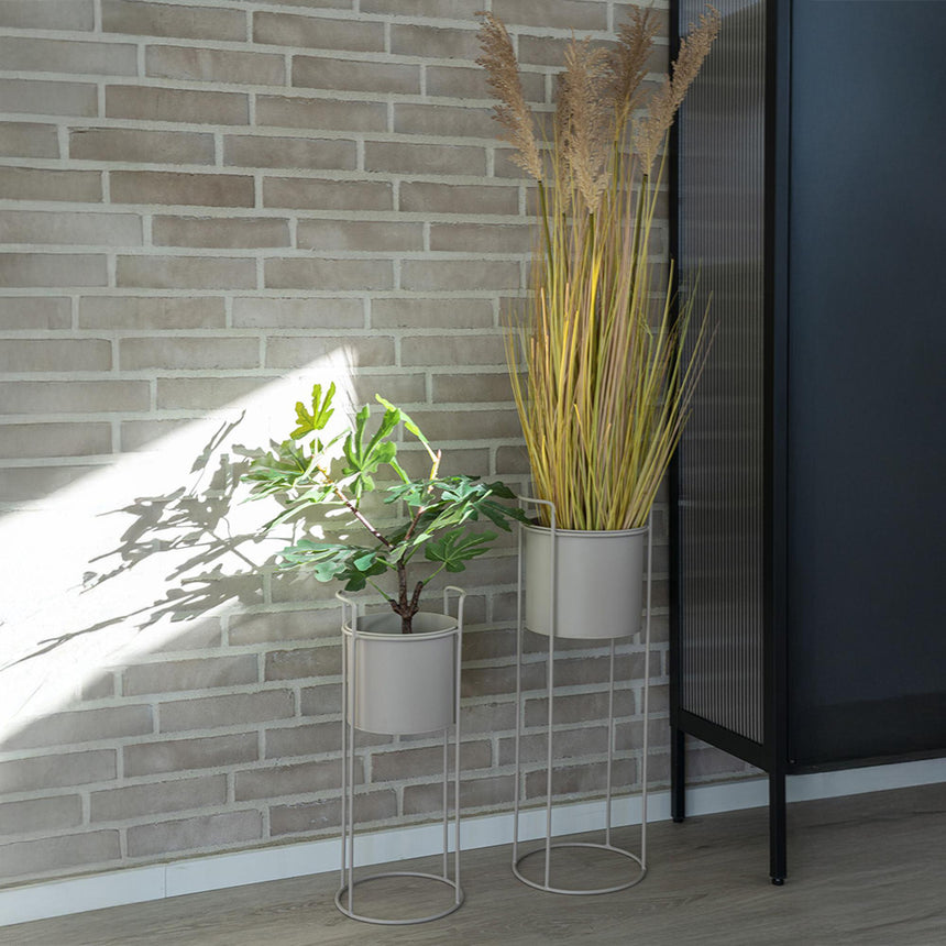 Rabo Sand Metal Flowerpot - Set of 2-5