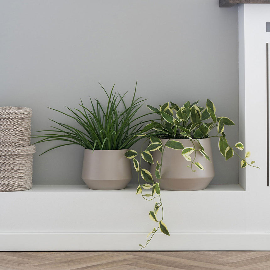 Trofa Sand Metal Flowerpot - Set of 2-3