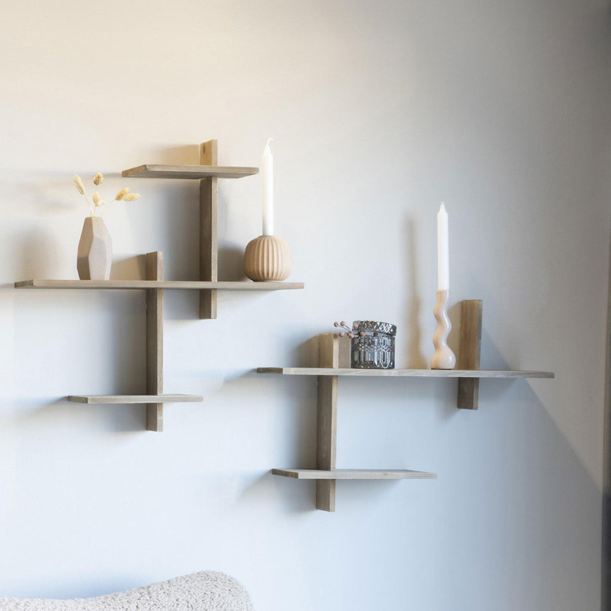 Gavi Natural Pinewood Wall Shelf-3