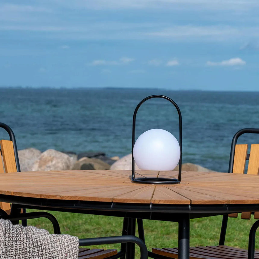 Cleveland Teak Wood 4 Seater Round Garden Dining Table - 130cm-6