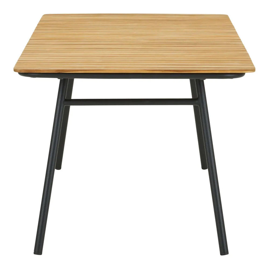 Cleveland Natural Teak Wood 10 Seater Garden Dining Table - 220cm-4