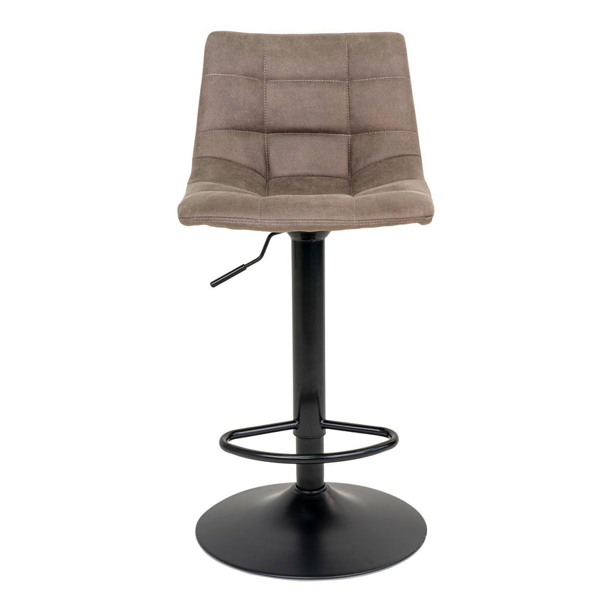 2 x Middelfart Brown Fabric Barstool-2