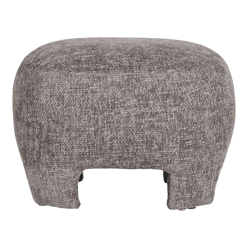 Nazare Grey Fabric Pouf-2