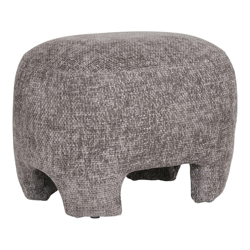Nazare Grey Fabric Pouf-3